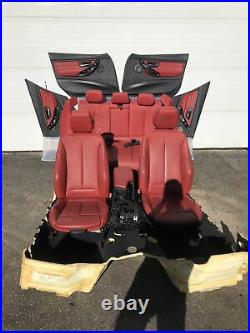 BMW F30 RED Seats & Door Cards Rugs LCI F30 335i 328i Interior M Sport Package