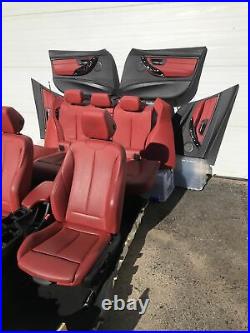 BMW F30 RED Seats & Door Cards Rugs LCI F30 335i 328i Interior M Sport Package