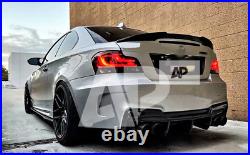 BMW'M Sport' 1 Series Coupe 1M E82 E88 Carbon Fibre Boot Lip Spoiler 2007-2013