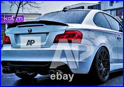 BMW'M Sport' 1 Series Coupe 1M E82 E88 Gloss Black Boot Lip Spoiler 2007-2013
