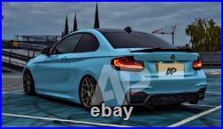 BMW'M Sport' 2 Series M2 F22 F87 Gloss Black M4 Style Boot Lip Spoiler 2014-21