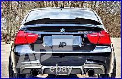 BMW'M Sport' 3 Series E90 Gloss Black High Kick PSM Ducktail Spoiler 2004-2012