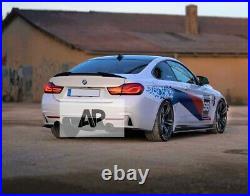 BMW'M Sport' 4 Series Coupe F32 Carbon Fibre M4 Style Boot Lip Spoiler 2013-20