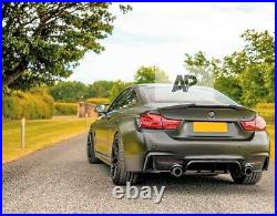 BMW'M Sport' 4 Series Coupe F32 Carbon Fibre M4 Style Boot Lip Spoiler 2013-20