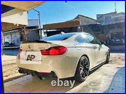 BMW'M Sport' 4 Series Coupe F32 Gloss Black M4 Style Boot Lip Spoiler 2013-2020