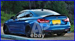 BMW'M Sport' 4 Series F32 Gloss Black High Kick PSM Ducktail Spoiler 2013-2020