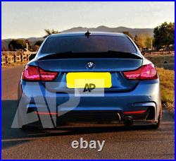 BMW'M Sport' 4 Series F32 Gloss Black High Kick PSM Ducktail Spoiler 2013-2020