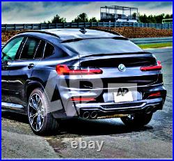 BMW M Sport X4 G02 X4M SUV Gloss Black Rear Boot Lip Spoiler 2014+