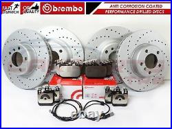 BMW M135i M140i M235i M240i M SPORT DRILLED BRAKE DISCS BREMBO PADS WIRE SENSOR