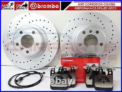 BMW M135i M140i M235i M240i M SPORT DRILLED BRAKE DISCS BREMBO PADS ...