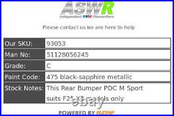 BMW Rear Bumper PDC M Sport F25 X3 51128056245