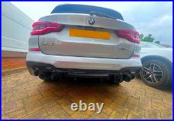 BMW X3 G01 M Sport X3M Style Gloss Black Rear Diffuser Lip Valance BMW X3 G01 M Sport X3M Style Gloss Black Rear Diffuser Lip Valance