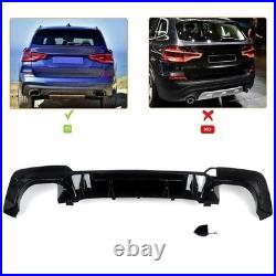 BMW X3 G01 M Sport X3M Style Gloss Black Rear Diffuser Lip Valance BMW X3 G01 M Sport X3M Style Gloss Black Rear Diffuser Lip Valance