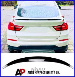 BMW X4 F26 X4M Gloss Black Rear Mid Wing Boot Spoiler Lip Body Kit M Sport 14-18