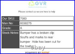 BMW X5 E70 Bumper Rear M Sport 8038275 BMW X5 E70 Bumper Rear M Sport 8038275
