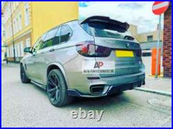 BMW X5 F15 X5M Gloss Black Rear Diffuser Lip Valance Bumper + Side Spats M Sport