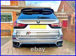 BMW X5 F15 X5M Gloss Black Rear Diffuser Lip Valance Bumper + Side Spats M Sport