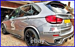 BMW X5 F15 X5M Gloss Black Rear Diffuser Lip Valance Bumper + Side Spats M Sport