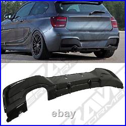 Black Rear Diffuser Bumper Single Exit M Sport Look For Bmw 1 Series F20 12-15