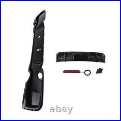 Black Rear Kit for BMW F20 F21 1 Series M Sport 11-15 PP Bumper Diffuser