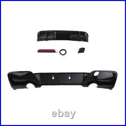 Black Rear Kit for BMW F20 F21 1 Series M Sport 11-15 PP Bumper Diffuser