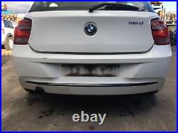 Bmw 1 Series 11-15 F20 F21 Sport Line Rear Bumper No Pdc Alpine White 300