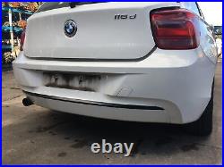 Bmw 1 Series 11-15 F20 F21 Sport Line Rear Bumper No Pdc Alpine White 300