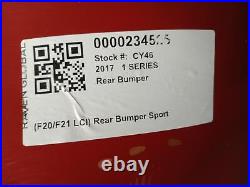 Bmw 1 Series Bumper Rear Melbourne Red A75 Sport 7429772 F20 LCI 2015 2019