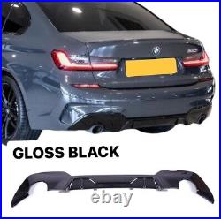 Bmw 3 Series G20 G21 Gloss Black M Sport Performance Style Rear Diffuser Mp