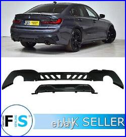 Bmw 3 Series G20 G21 M Performance Sport Gloss Black Rear Diffuser 3 Piece