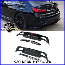 Bmw 3 Series G20 G21 Rear Diffuser M Performance Sport With Light Gloss Black