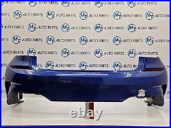 Bmw 3 Series G20 M Sport Rear Bumper Blue C31 Damaged