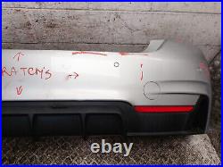 Bmw 4 Series F32 3dr Coupe M-sport Complete Rear Bumper In Silver A83 2014