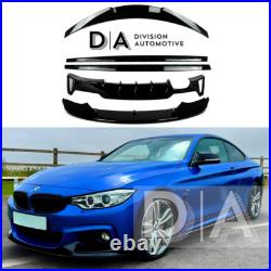 Bmw 4 Series F32 F33 F36 Gloss Black Mp M Sport Body Kit Spoiler Diffuser Lip Uk