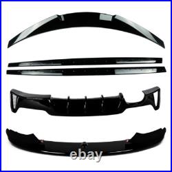 Bmw 4 Series F32 F33 F36 Gloss Black Mp M Sport Body Kit Spoiler Diffuser Lip Uk