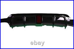 Bmw 4 Series F32 F33 F36 M Sport Rear Diffuser Valance Gloss Black With Led