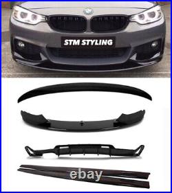 Bmw 4 Series F32 F33 F36 Performance Style Gloss Body Kit For M Sport Splitter