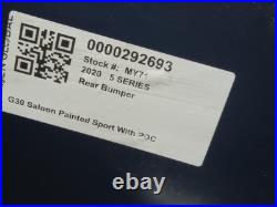 Bmw 5 Series Bumper Rear Blue C10 Saloon M Sport 8073725 G30 2017-2020 Bmw 5 Series Bumper Rear Blue C10 Saloon M Sport 8073725 G30 2017-2020