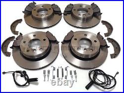 Bmw E46 320 D M Sport Front And Rear Brake Discs & Pads Shoes Sensors Fittingkit