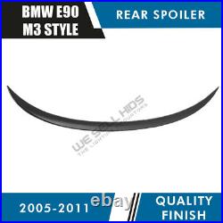 Bmw E90 M Sport M3 Style Rear Trunk Boot Spoiler Lip Gloss Black 2005-2011
