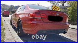 Bmw E92/E93 M-Sport LCI (2010-2013) Side Skirt Lips & Rear Spats BLACK GLOSS