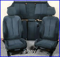 Bmw M Sport F21 1 Series Alcantara Blue Stitching Interior Seats & Door Cards