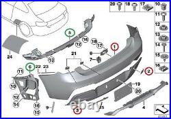 Bmw New Genuine F20 F21 10-14 M Sport Bumper Diffuser With Double Muffler Hole