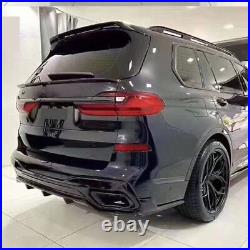 Carbon Fiber Look Rear Bumper Diffuser Kit For BMW G07 X7 M-Sport 2019-2024 BLK