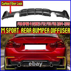 Carbon Fiber PERFORMANCE REAR DIFFUSER FOR BMW 4 SERIES F32 F33 F36 M SPORT UK
