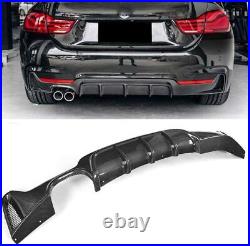 Carbon Fiber Rear Bumper Lip Diffuser for BMW 4 Series F32 F33 F36 M Sport Coupe