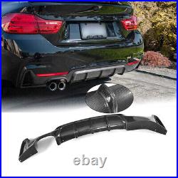 Carbon Fiber Rear Bumper Lip Diffuser for BMW 4 Series F32 F33 F36 M Sport Coupe