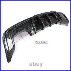 Carbon Look Rear Bumper Diffuser For BMW 1 Series E82 M Sport Coupe 2007-2013