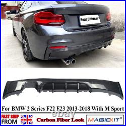 Carbon Look Rear Diffuser For BMW 2 Series F22 F23 M240i M Sport Performance UK