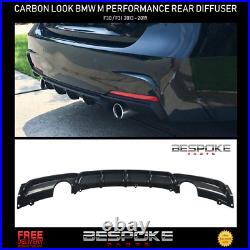 Carbon Look Rear Diffuser For Bmw 3 Series F30 F31 Dual Exhaust M Sport 3m Uk